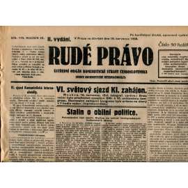 Rudé právo 19.7.1928 (staré noviny, 1. republika)