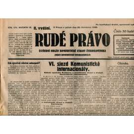 Rudé právo 20.7.1928 (staré noviny, 1. republika)