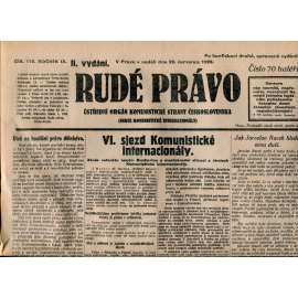 Rudé právo 22.7.1928 (staré noviny, 1. republika)