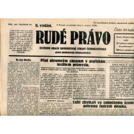 Rudé právo 1.8.1928 (staré noviny, 1. republika)
