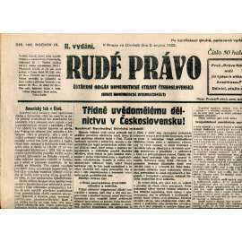 Rudé právo 2.8.1928 (staré noviny, 1. republika)