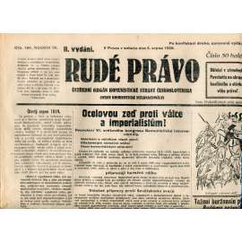 Rudé právo 4.8.1928 (staré noviny, 1. republika) Rudé právo 4.8.1928 (staré noviny, 1. republika)