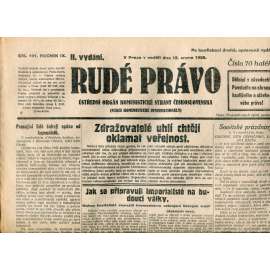 Rudé právo 12.8.1928 (staré noviny, 1. republika)