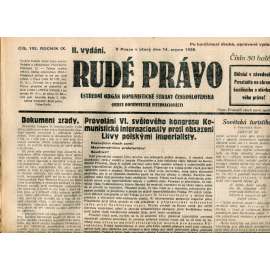 Rudé právo 14.8.1928 (staré noviny, 1. republika)