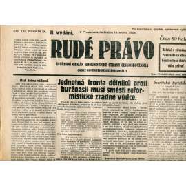 Rudé právo 15.8.1928 (staré noviny, 1. republika)