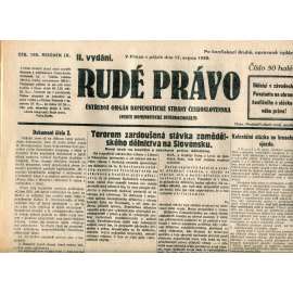 Rudé právo 17.8.1928 (staré noviny, 1. republika)