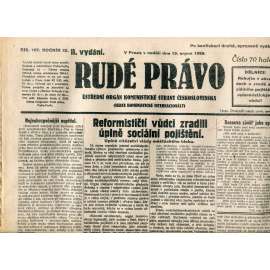Rudé právo 19.8.1928 (staré noviny, 1. republika)