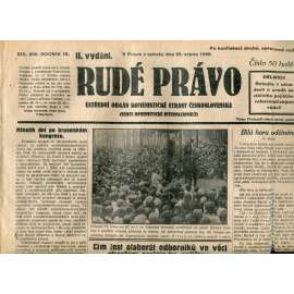 Rudé právo 25.8.1928 (staré noviny, 1. republika)