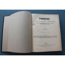 Památky archaeologické a místopisné 1896-1897 (časopis, archeologie, mj. Mohyly Bechyňské; Fresky u sv. Mikuláše na Malé Straně v Praze; Nález mincí v Libišanech; K rodopisu Parléřovců; Slavatovská obrazárna)