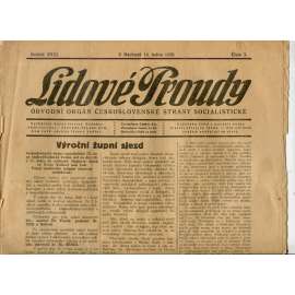 Lidové proudy 14.1.1926 (1. republika, staré noviny)
