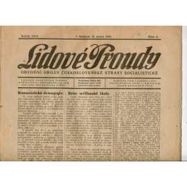 Lidové proudy 18.2.1926 (1. republika, staré noviny)