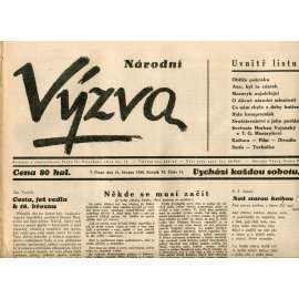 Národní výzva 16. 3.1940 (protektorát, noviny)