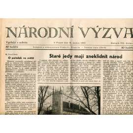 Národní výzva 8.2.1941 (protektorát, noviny)