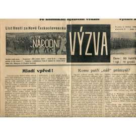 Národní výzva 3.1.1936 (1. republika, noviny)