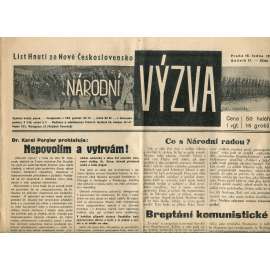 Národní výzva 10.1.1936 (1. republika, noviny)
