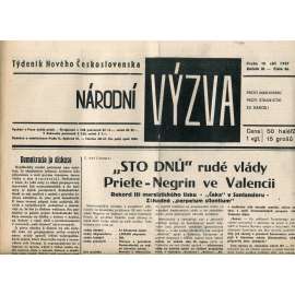 Národní výzva 10.9.1937 (1. republika, noviny)