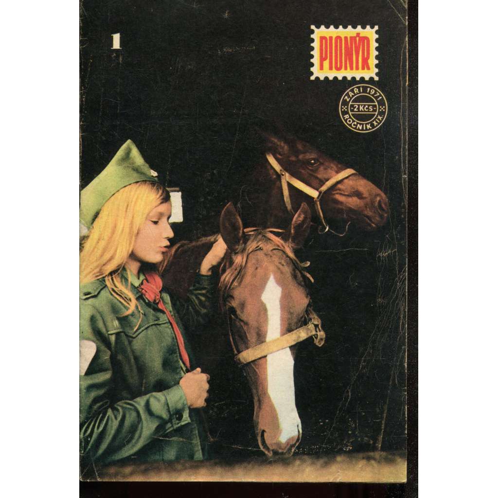 Pionýr, ročník XIX., číslo 1 (3.9./1971) Zábavný měsíčník pro mládež (časopis)