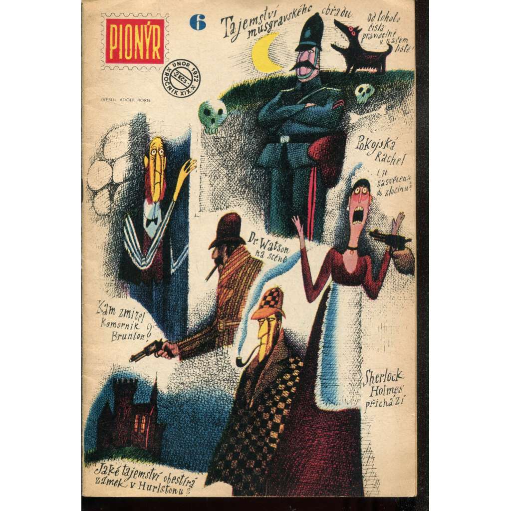 Pionýr, ročník XIX., číslo 6 (5.2./1972) Zábavný měsíčník pro mládež (časopis)