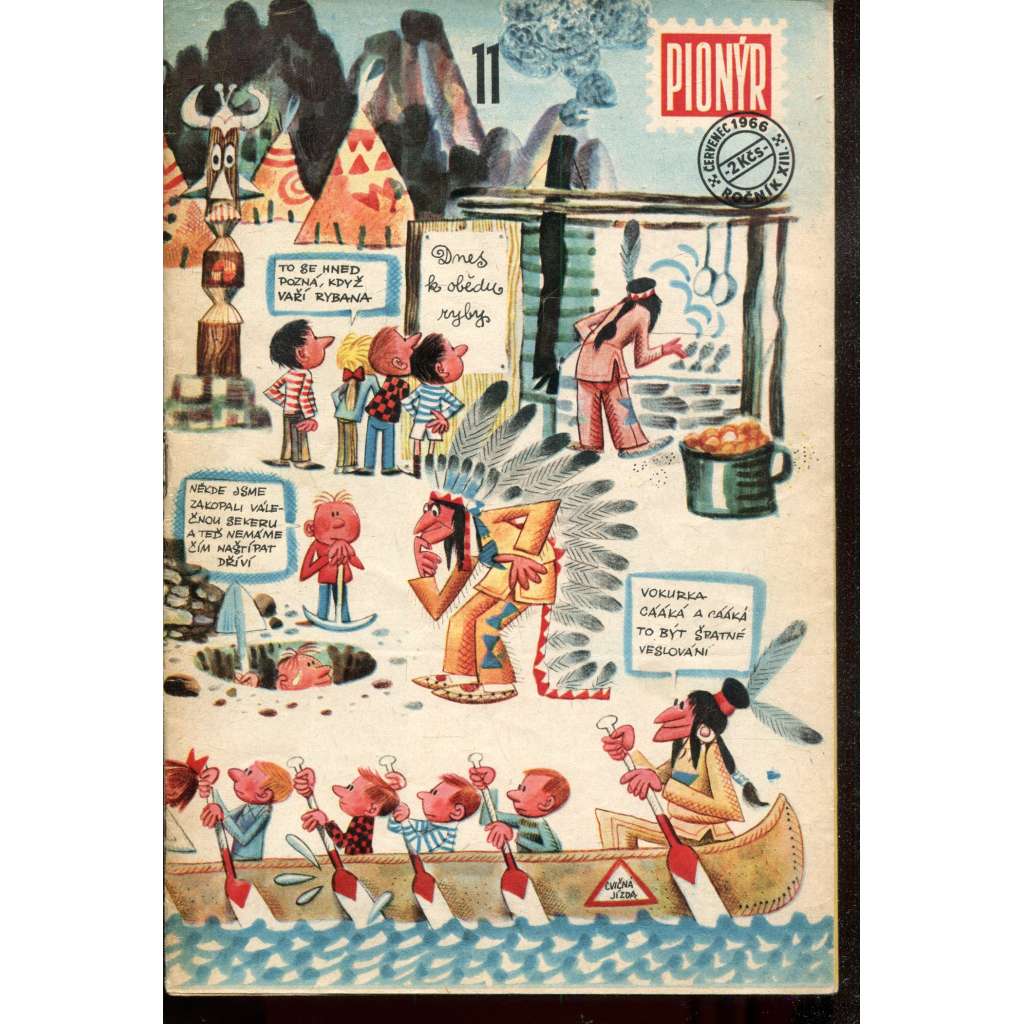 Pionýr, ročník XIII., číslo 11/1966. Zábavný měsíčník pro mládež (časopis)