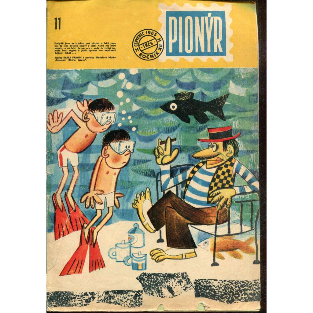 Pionýr, ročník XXII., číslo 11/1965. Zábavný měsíčník pro mládež (časopis)