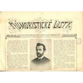 Humoristické listy, ročník XXXII., číslo 52 (24.12.1890) - noviny