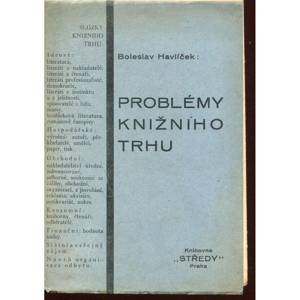 Problémy knižního trhu [knižní trh]