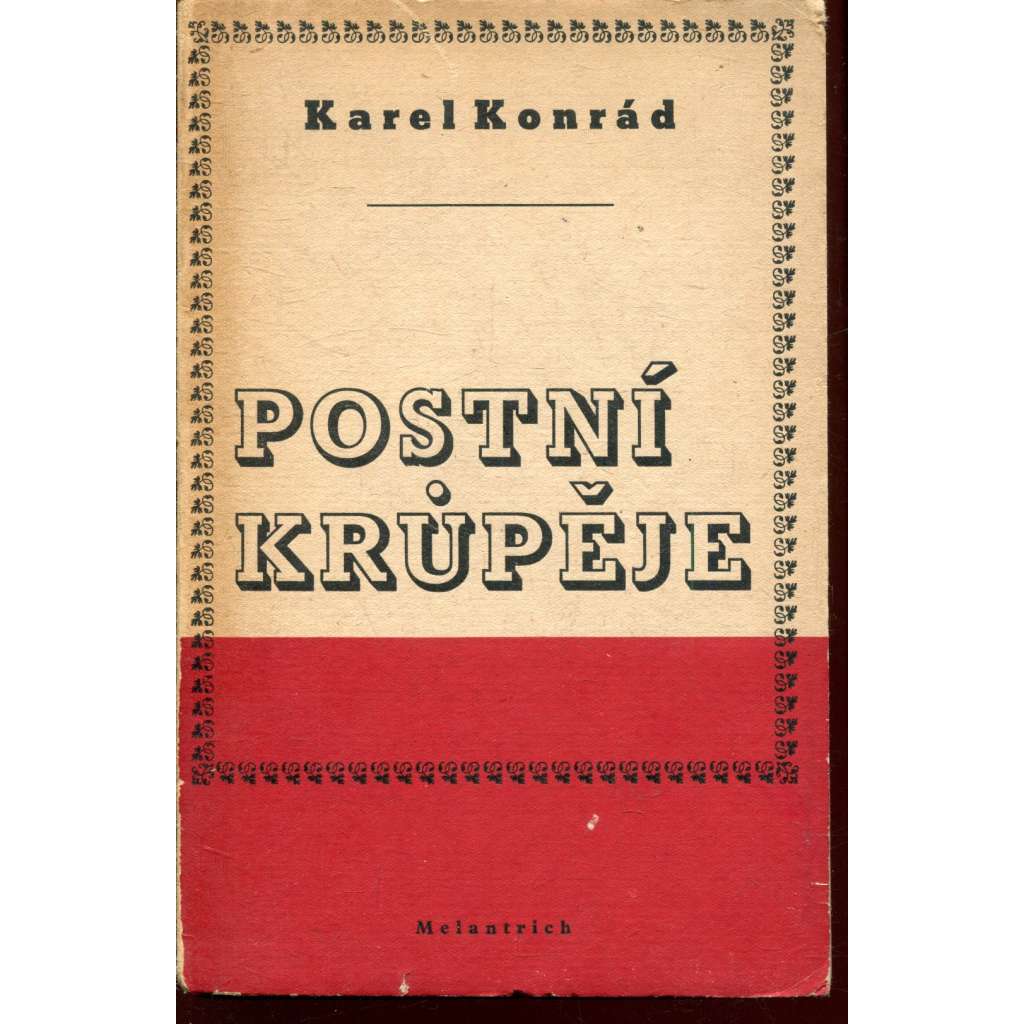 Postní krůpěje (podpis Karel Konrád)