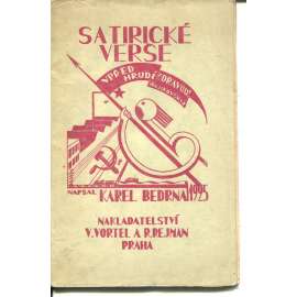 Satirické verše [zajímavá obálka, avantgarda]