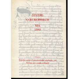 Studie o rukopisech XIX./1980 (sborník)
