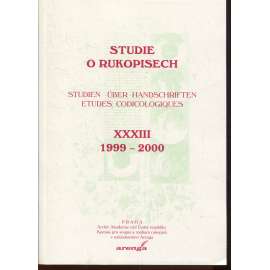 Studie o rukopisech XXXIII/1999-2000 (sborník)