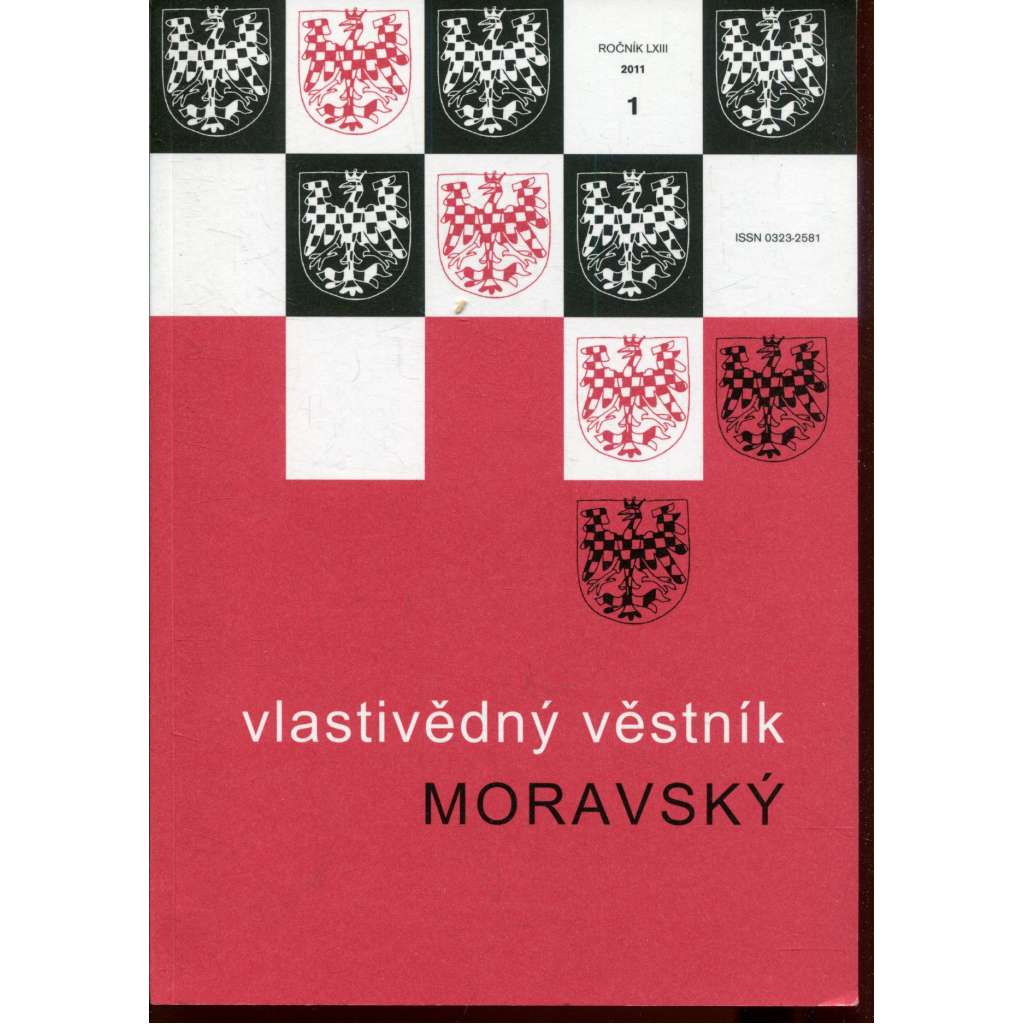 Vlastivědný sborník moravský, ročník LXIII., sešit 1/2011