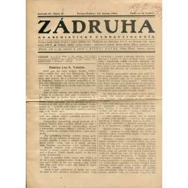 Zádruha (29.11.1912) Anarchistický čtrnáctidenník (časopis, noviny)