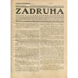 Zádruha (28.11.1913) Anarchistický čtrnáctidenník (časopis, noviny)