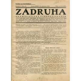 Zádruha (12.12.1913) Anarchistický čtrnáctidenník (časopis, noviny)