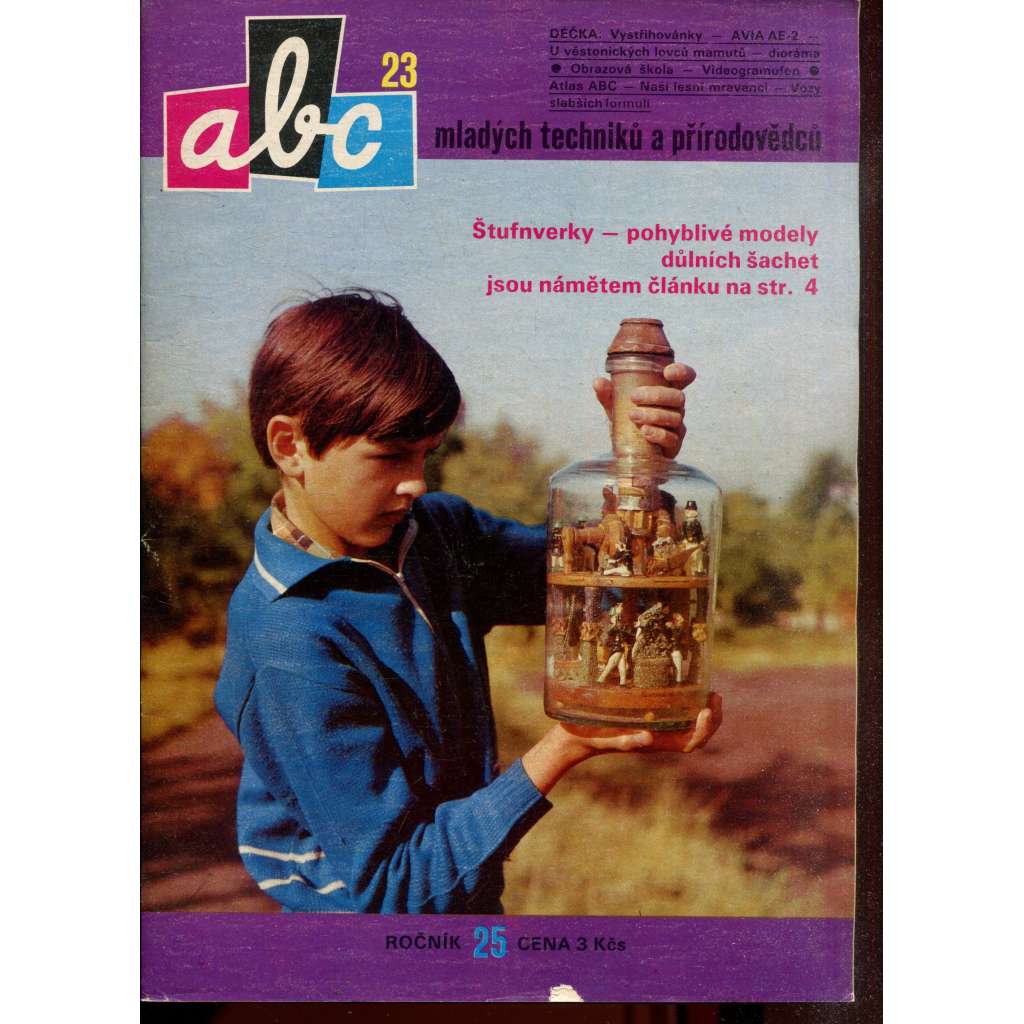 Časopis ABC, číslo 23. ročník 25/1981 [Jedno číslo časopisu. Obsahuje všechny vystřihovací modely na polokartonu - déčka]