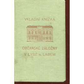 Vkladní knížka občanské záložny v Lysé nad Labem (Lysá nad Labem)