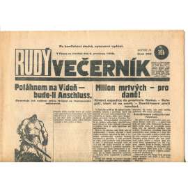 Rudý večerník (6.12.1928) - staré noviny, 1. republika