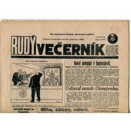 Rudý večerník (27.12.1928) - staré noviny, 1. republika