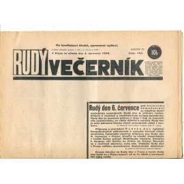 Rudý večerník (4.7.1928) - staré noviny, 1. republika