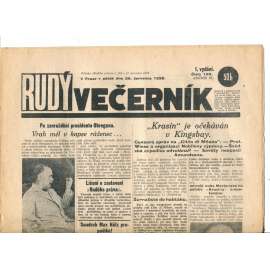 Rudý večerník (20.7.1928) - staré noviny, 1. republika
