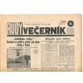Rudý večerník (24.7.1928) - staré noviny, 1. republika