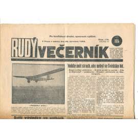 Rudý večerník (28.7.1928) - staré noviny, 1. republika