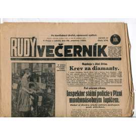 Rudý večerník (29.12.1928) - staré noviny, 1. republika