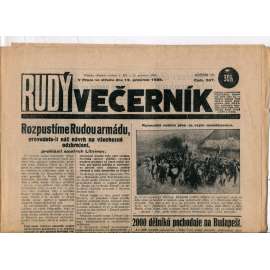 Rudý večerník (12.12.1928) - staré noviny, 1. republika