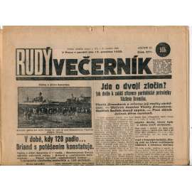 Rudý večerník (17.12.1928) - staré noviny, 1. republika