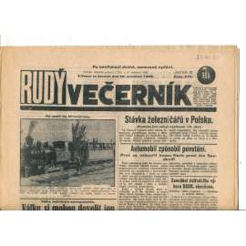 Rudý večerník (20.12.1928) - staré noviny, 1. republika