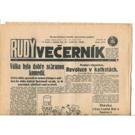 Rudý večerník (21.12.1928) - staré noviny, 1. republika