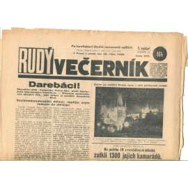 Rudý večerník (26.10.1928) - staré noviny, 1. republika