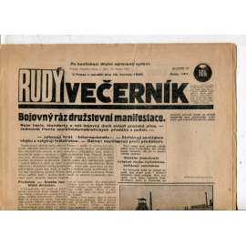 Rudý večerník (18.6.1928) - staré noviny, 1. republika