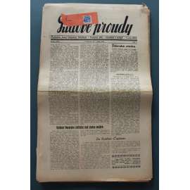 Lidové proudy 1939, roč. XLIV (noviny, Hradec Králové, druhá republika, protektorát, mj. Židovská otázka, Nový politický život, Modlitba za vlast, K. H. Mácha, Národní souručenství, Za K. Čapkem)